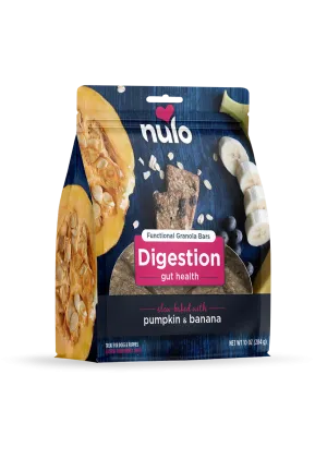 Nulo Digestion Gut Health Functional Granola Bars 10-oz, Dog Treat