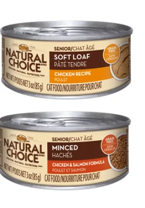 Nutro Natural Choice Senior Canned Cat Food; Available in 2 formulas