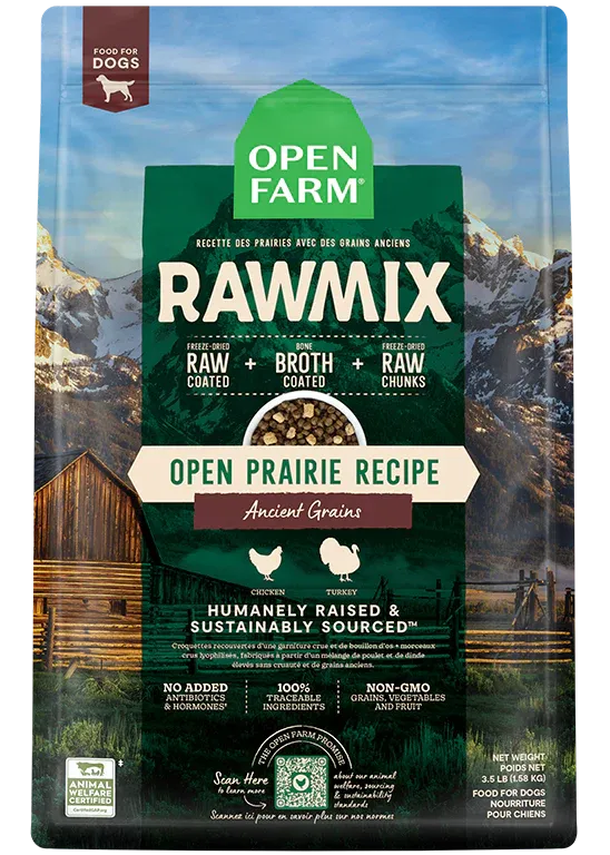 Open Farm Open Prairie Ancient Grains RawMix, Dry Dog Food