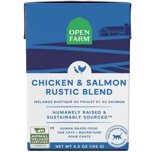 Open Farm Rustic Blend Chicken & Salmon Canned Cat Food - 5.5oz