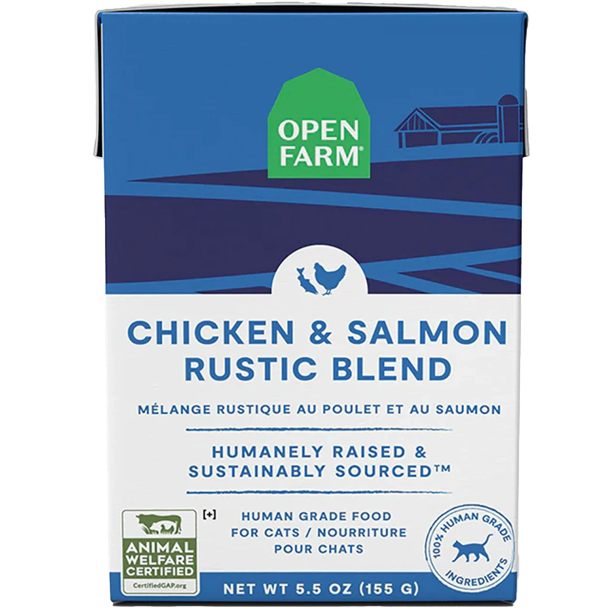 Open Farm Rustic Blend Chicken & Salmon Canned Cat Food - 5.5oz