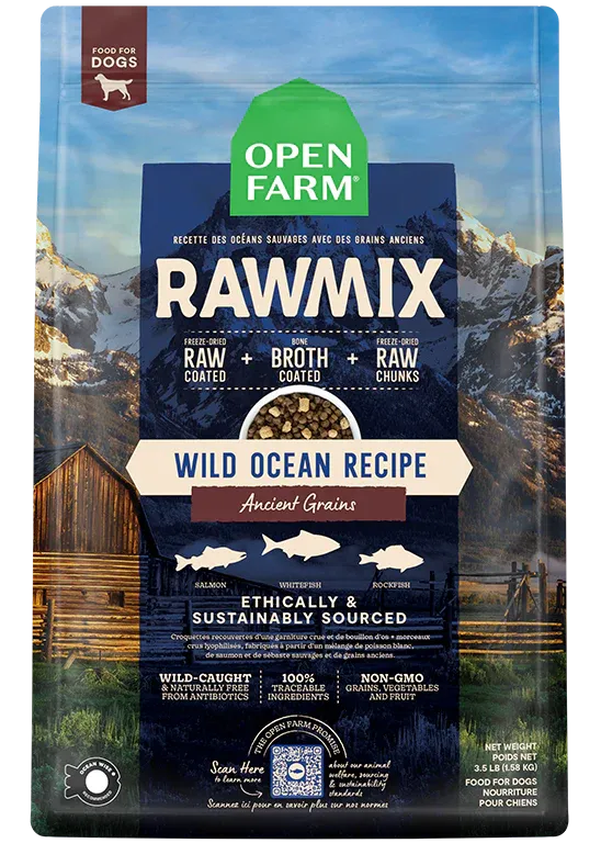 Open Farm Wild Ocean Ancient Grains RawMix, Dry Dog Food