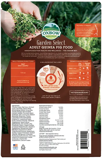 Oxbow Garden Select Adult Guinea Pig Food