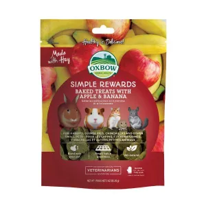 Oxbow Simple Rewards Apple and Banana Treats 85g