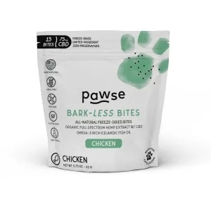 Pawse Bark-less Bites Chicken Treats 1oz (15 count)