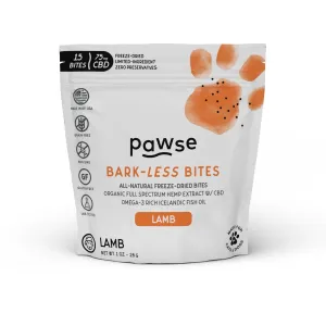 Pawse Bark-less Bites Lamb Treats 1oz (15 count)