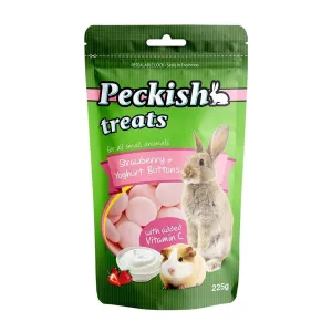 Peckish Strawberry and Yoghurt Button Small Animal Treats 225g