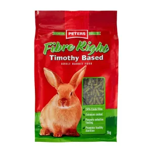 Peters Fibre Right Adult Rabbit Food 1kg