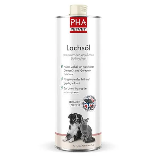 PHA salmon oil for dogs/cats/horses