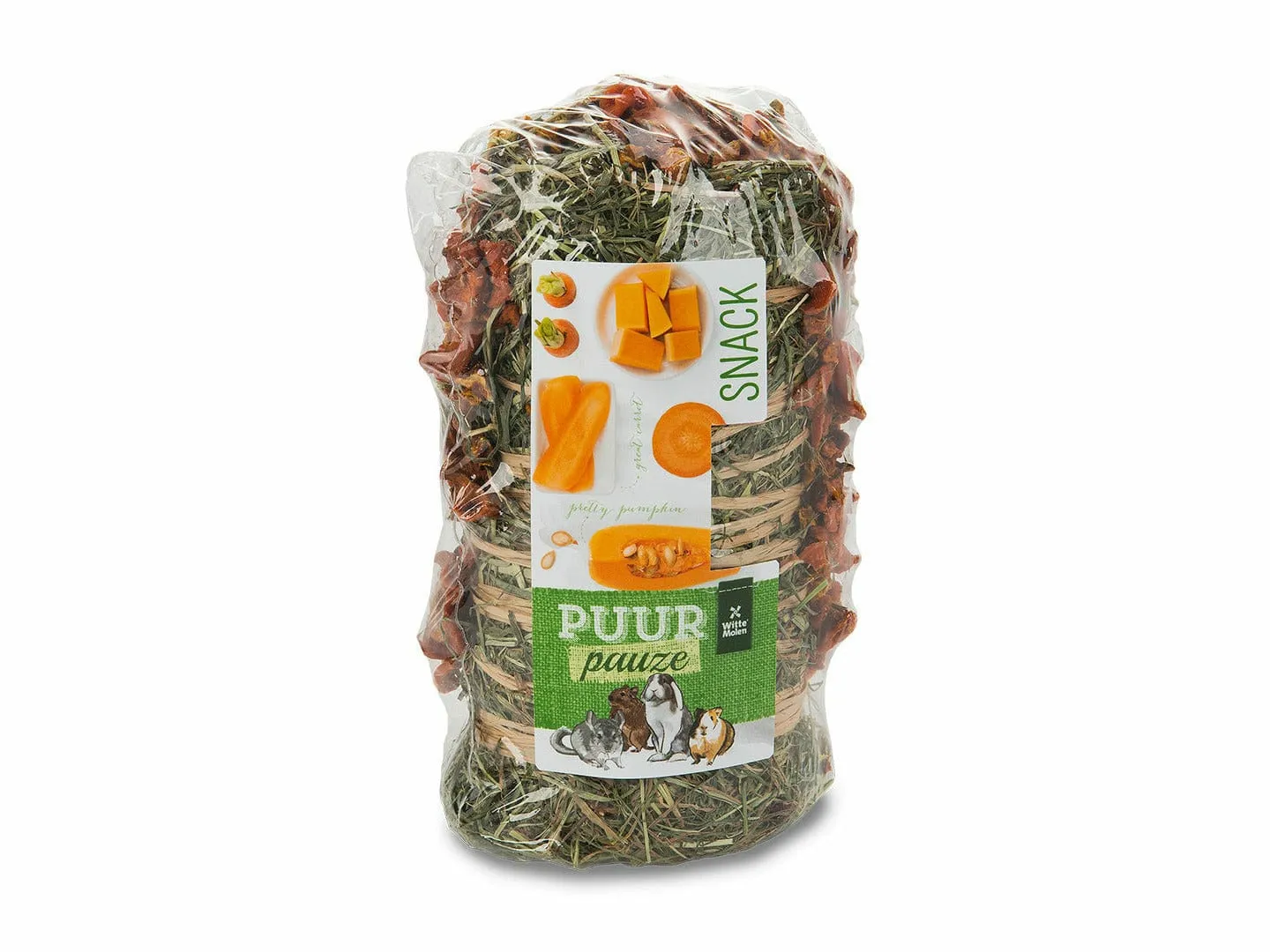 PUUR PAUZE HAY ROLL CARROT & PUMPKIN 200gr