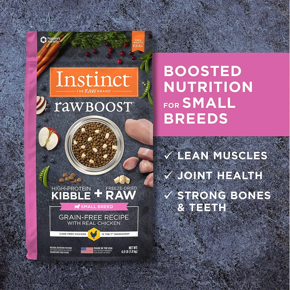 Raw Boost Grain-Free Kibble   Raw for Small Breed Dog Dry Food- Chicken