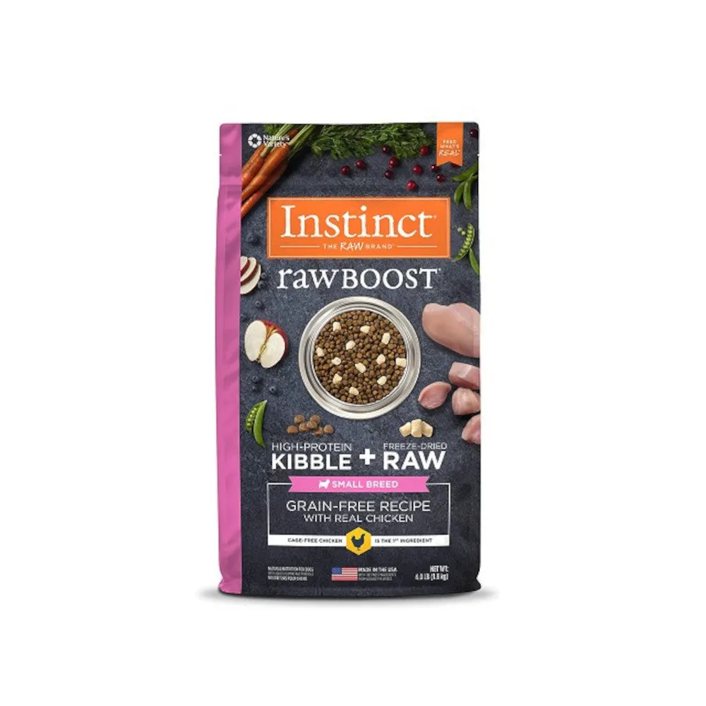 Raw Boost Grain-Free Kibble   Raw for Small Breed Dog Dry Food- Chicken