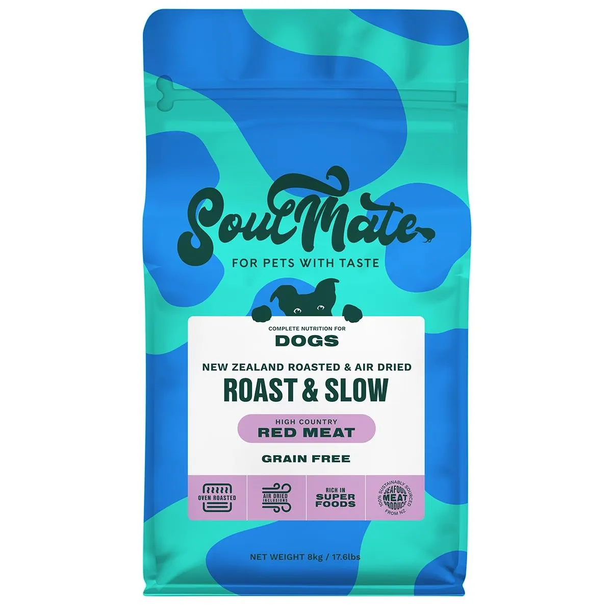 SoulMate Roast & Slow Baked and Air Dried High Country Red Meat Dry Dog Food