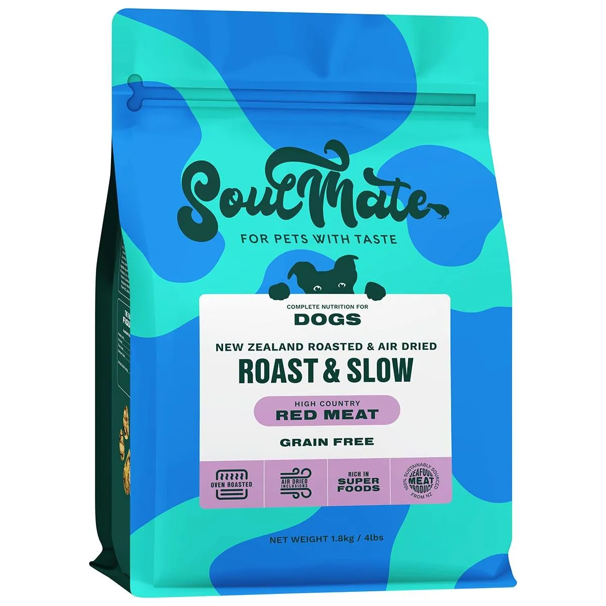 SoulMate Roast & Slow Baked and Air Dried High Country Red Meat Dry Dog Food