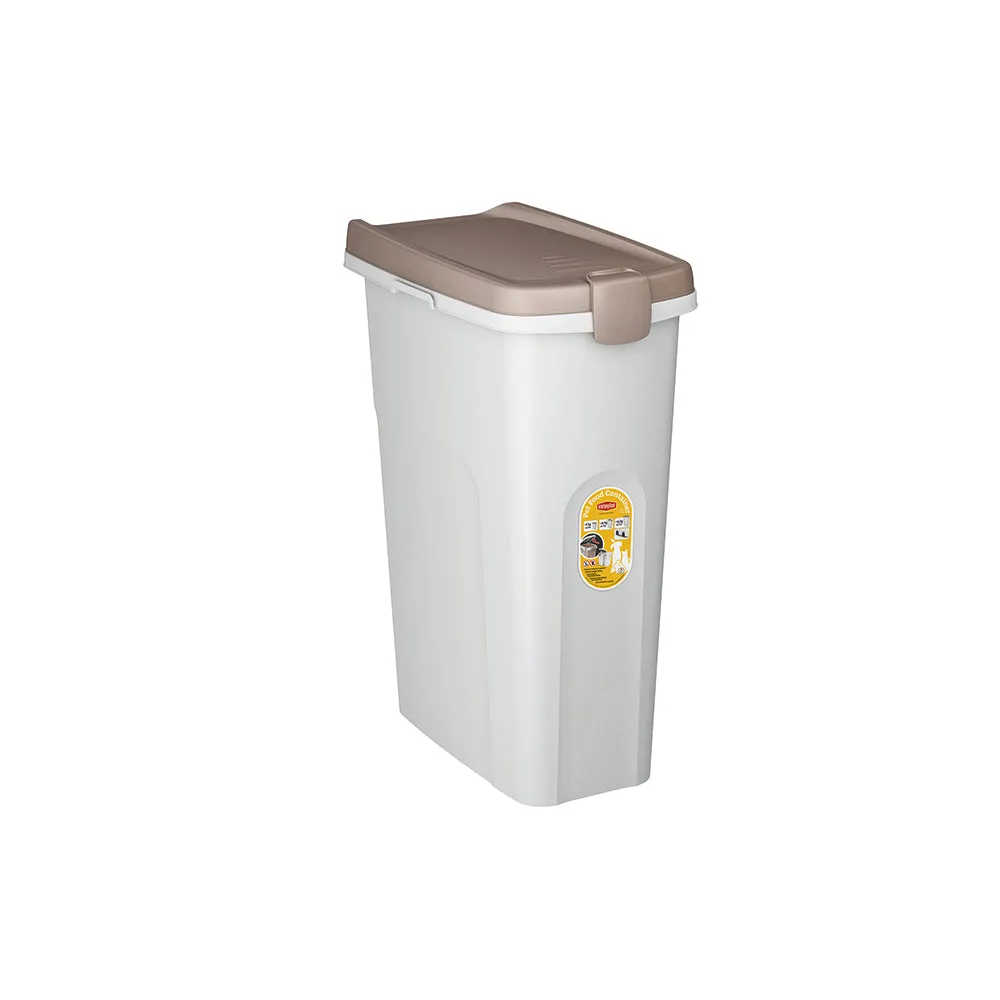 Stefanplast Premium Food Container with Wheels White 40L