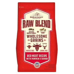 Stella & Chewy's Red Meat Recipe with Pumpkin & Quinoa Raw Blend Baked Kibble with Grains - 22lb