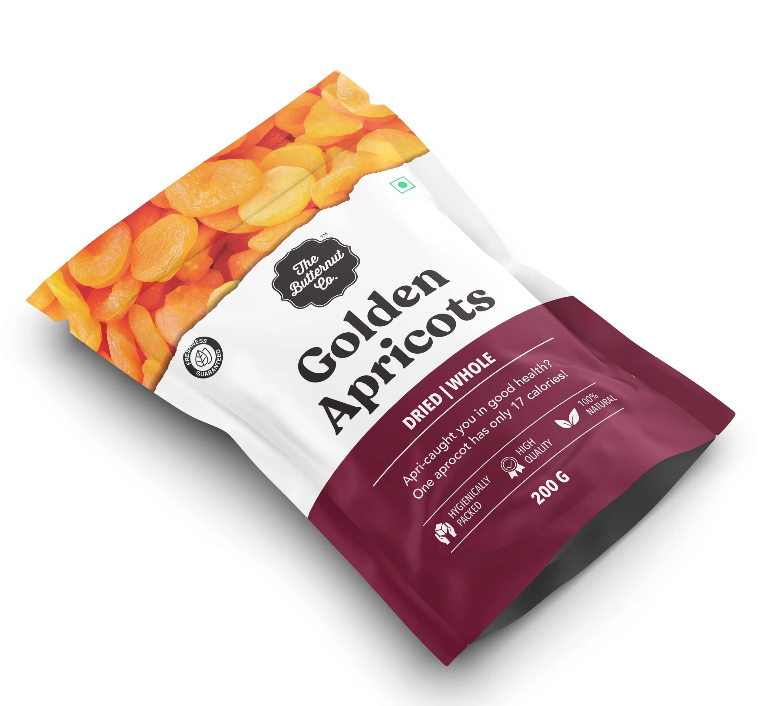 The Butternut Co. Dried Golden Apricots 200g | 100% Natural | High Fiber | Gluten Free | Naturally Sweet