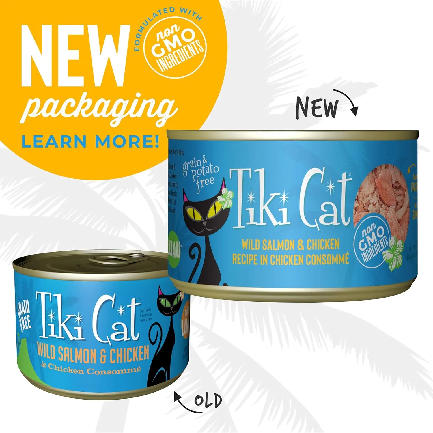 Tiki Cat Luau Wild Salmon & Chicken in Chicken Consomme Grain-Free Canned Food for Cats