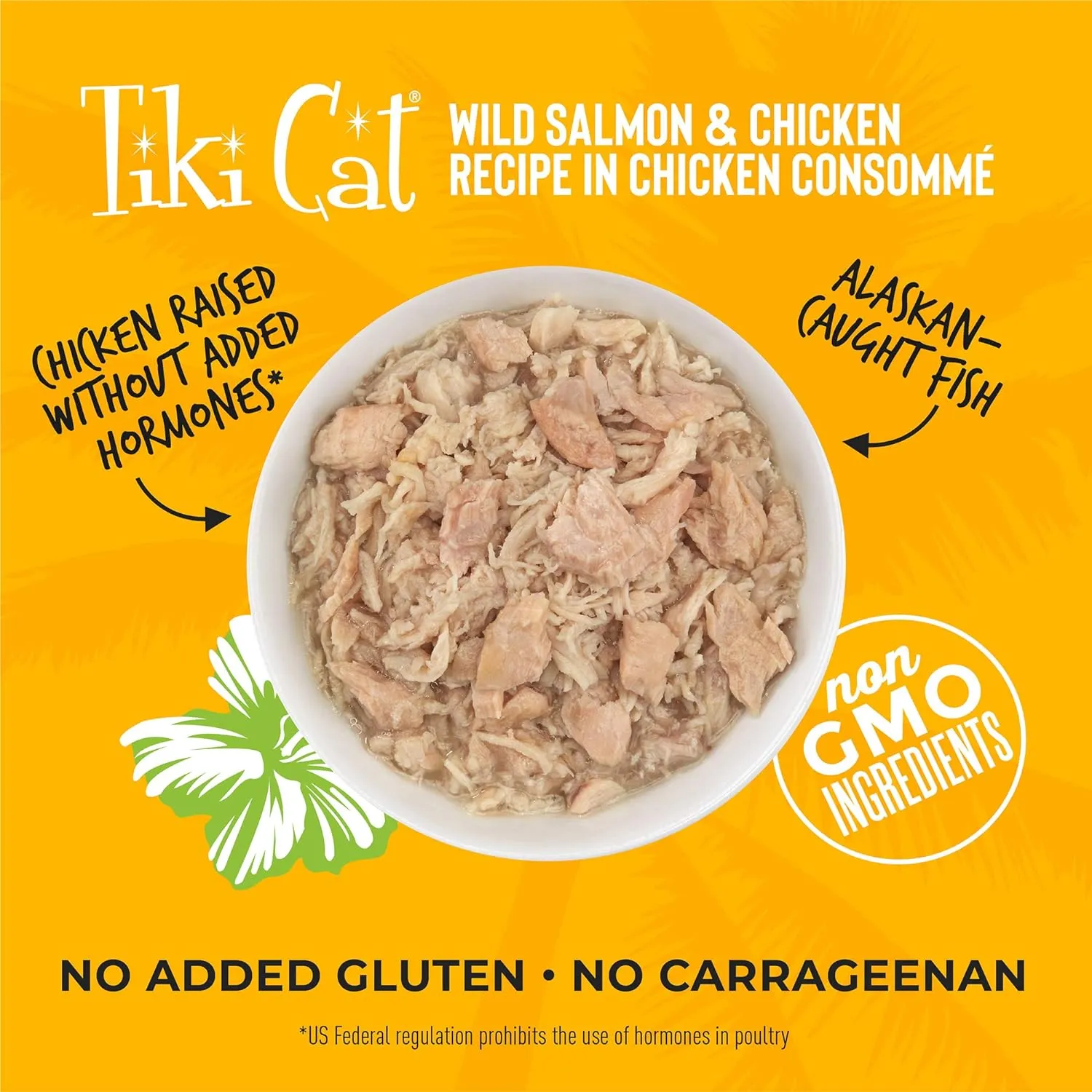 Tiki Cat Luau Wild Salmon & Chicken in Chicken Consomme Grain-Free Canned Food for Cats