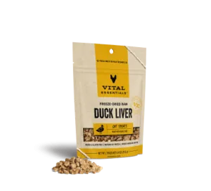 Vital Essentials Freeze-Dried Duck Liver Cat Treats