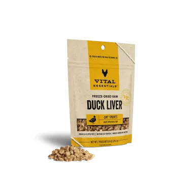 Vital Essentials Freeze-Dried Duck Liver Cat Treats