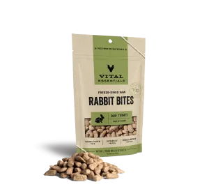 Vital Essentials Freeze-Dried Rabbit Bites Dog Treats