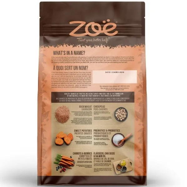 Zoë Dog Medium Breed Turkey, Chickpea & Sweet Potato Dry Dog Food, 5kg