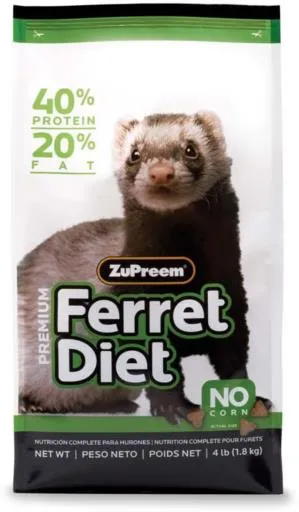 ZuPreem Premium Diet Ferret Food, 4-lb